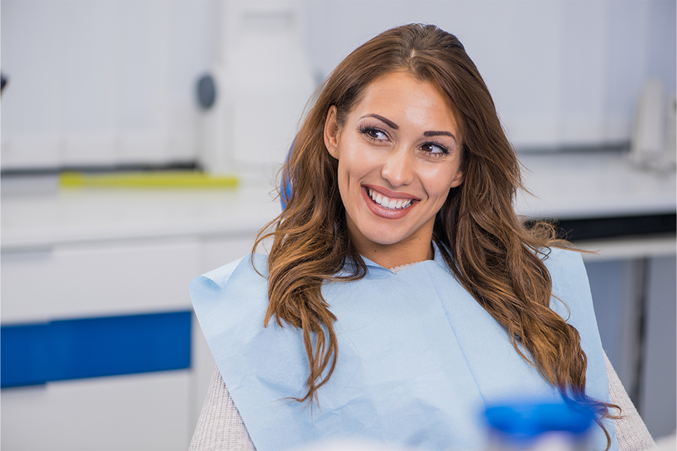 young woman at the dentist